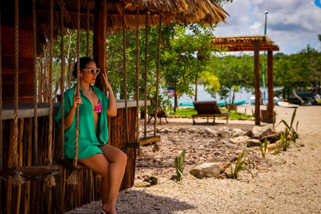 Hotel Y Beach Club Casa Mia Xulha -Bacalar Xul-Ha Bagian luar foto